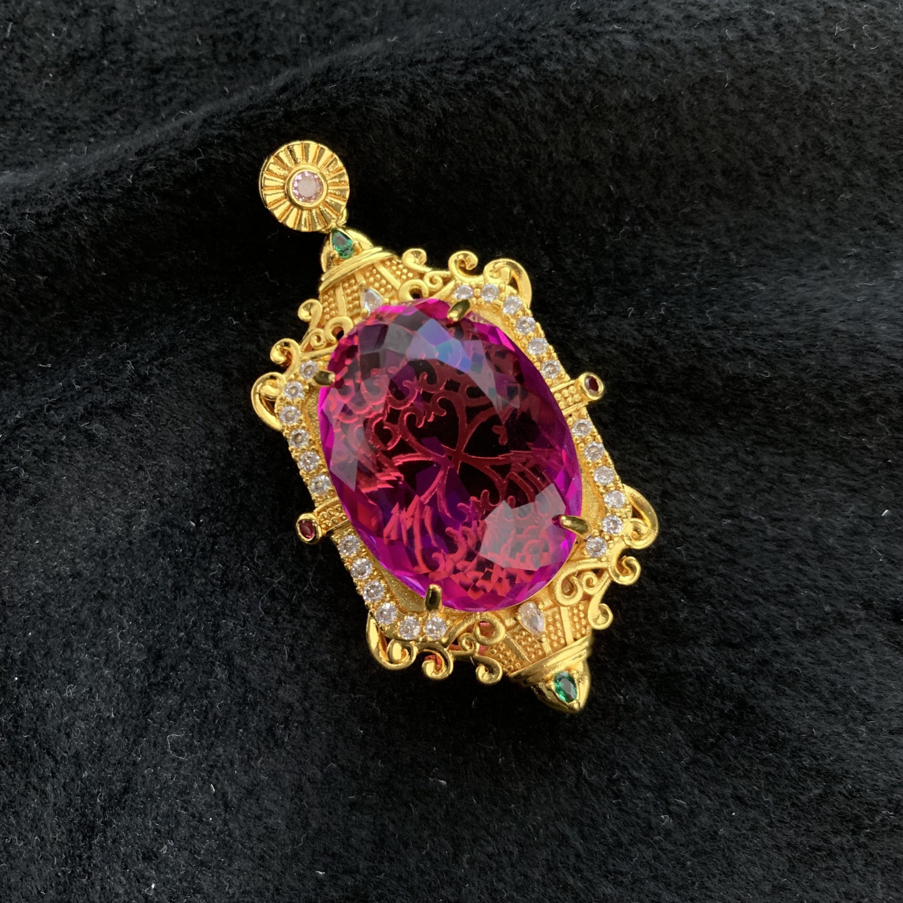 昊天高定-馆藏缅古吊坠-DZ0150