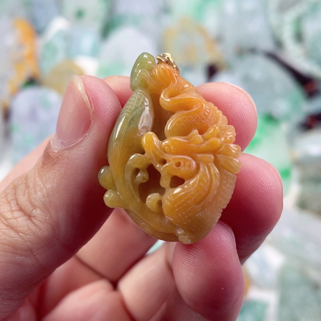 翡翠未镶嵌吊坠(不含链)