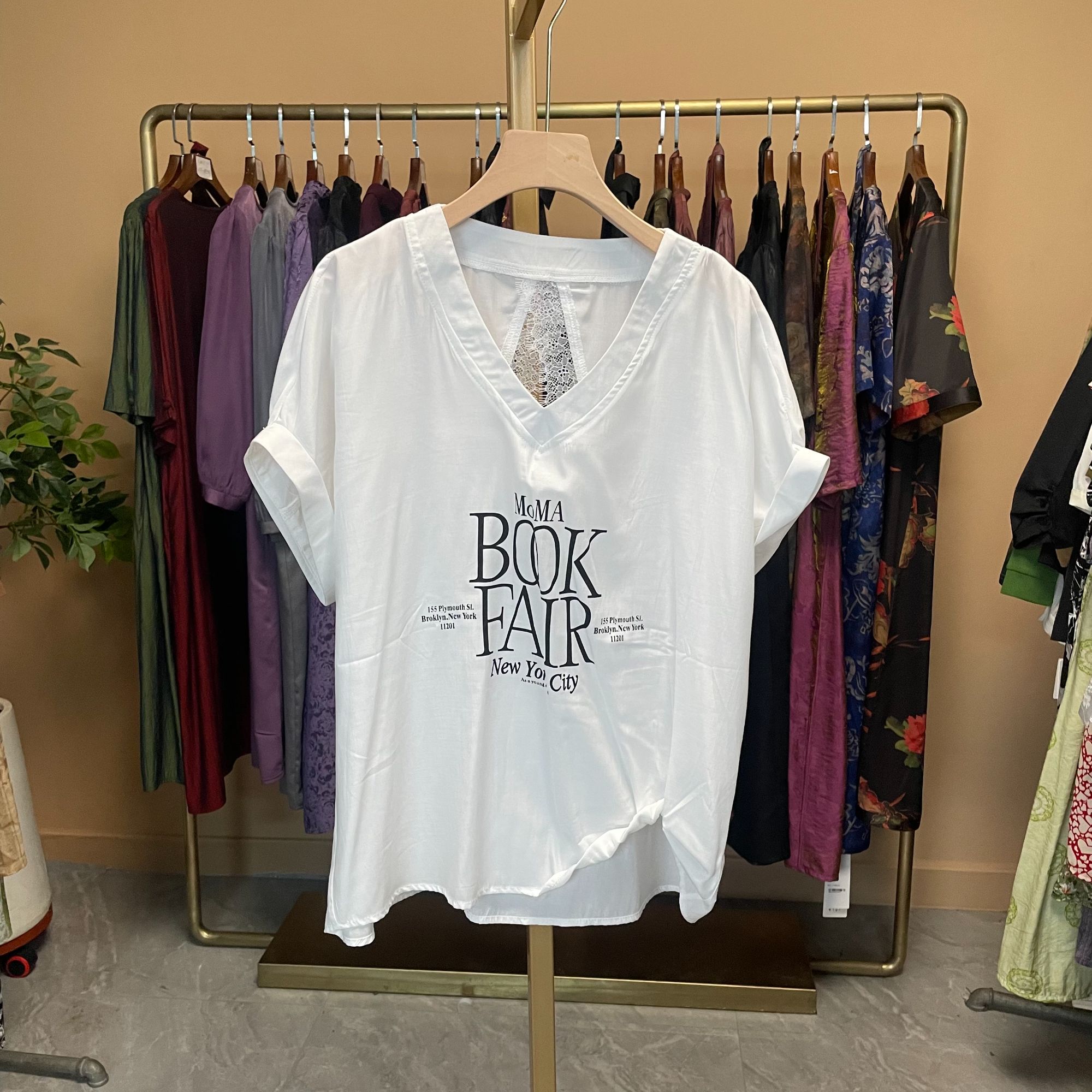 韩国进口2025夏季新款雪纺衬衫女 白色短袖衬衣女娃娃领轻薄透气