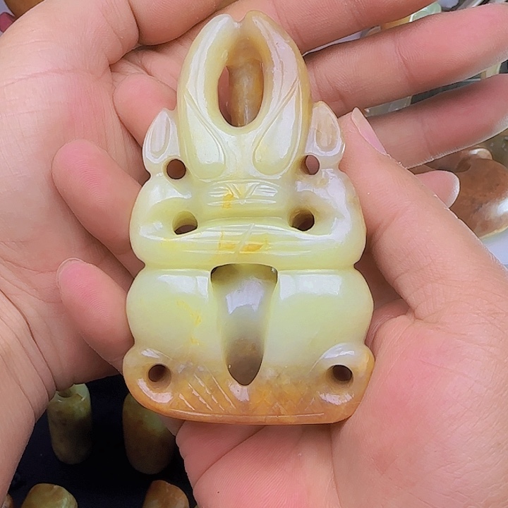 和田玉吊坠(不含链)未镶嵌