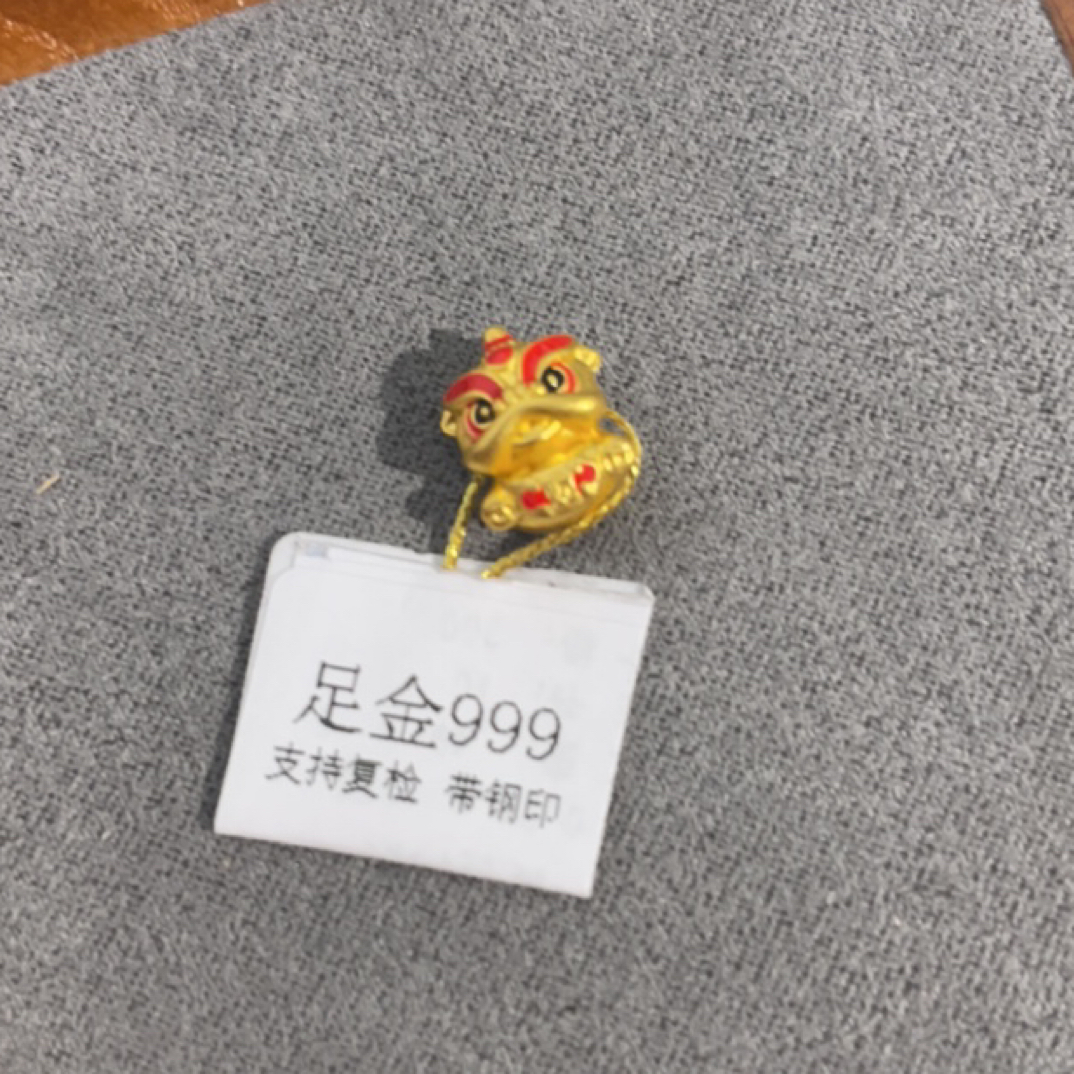 R01028醒狮足金999 转运珠