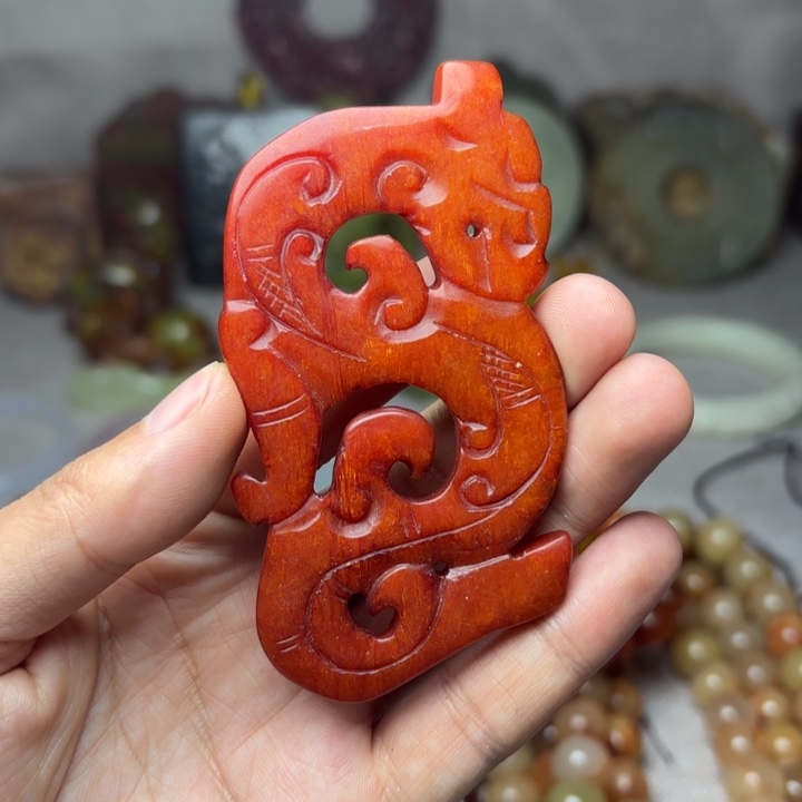 白玉菩提吊坠———-