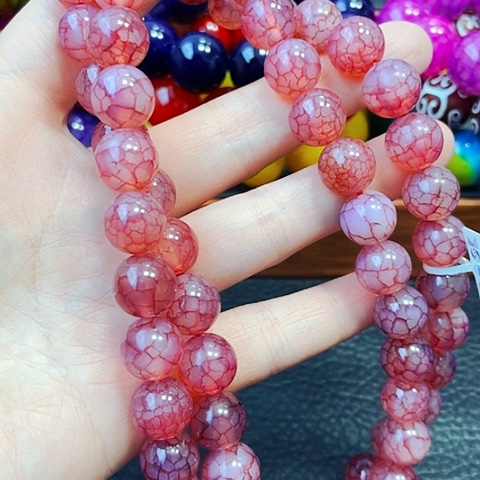 玛瑙/玉髓手链未镶嵌龙鳞凤血12