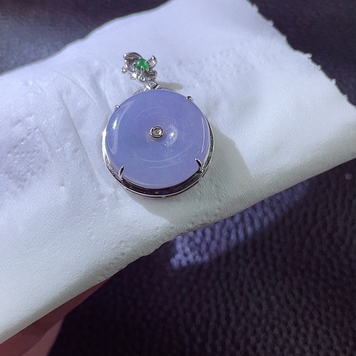 定制翡翠18K金镶嵌翡翠