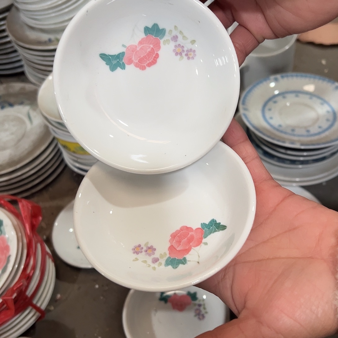 醴陵瓷直播供货基地微瑕一对10厘米