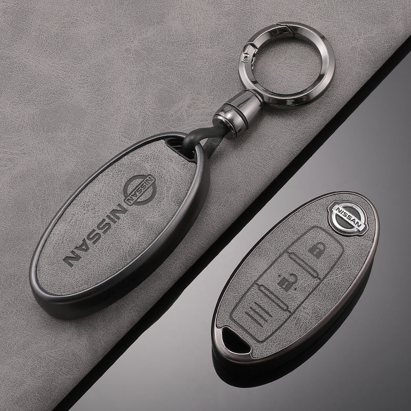 适用日产轩逸钥匙套全包TPU皮纹14代逍客天籁奇骏骐达保护壳包扣