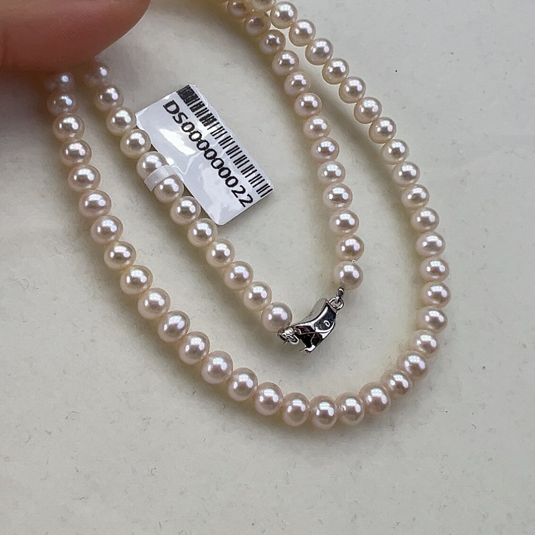 淡水珍珠颈饰银S925镶嵌➕5.6极光曼塔