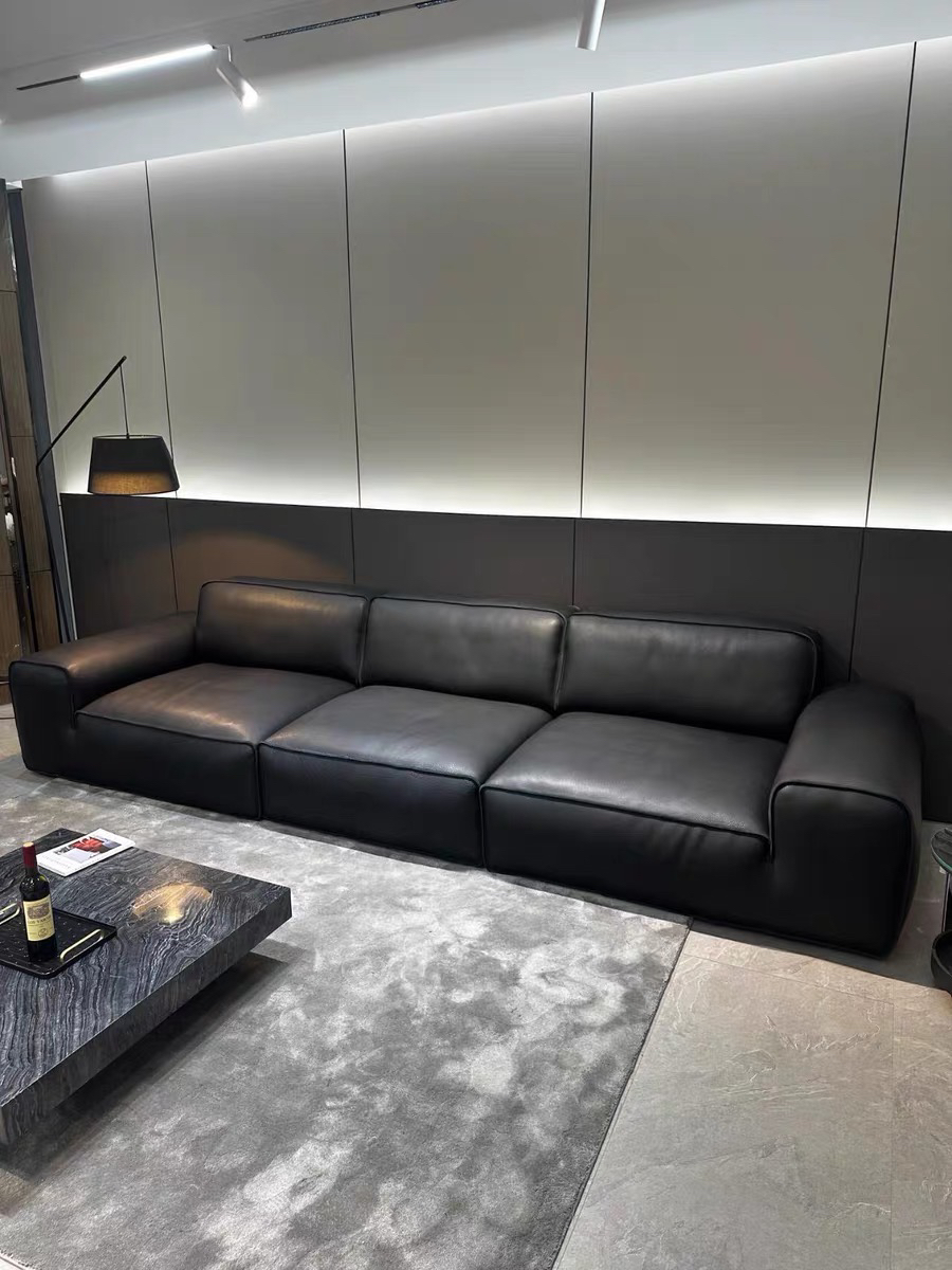 【大黑牛3.0】进口全青皮牛皮艺客厅沙发意式软硬适中