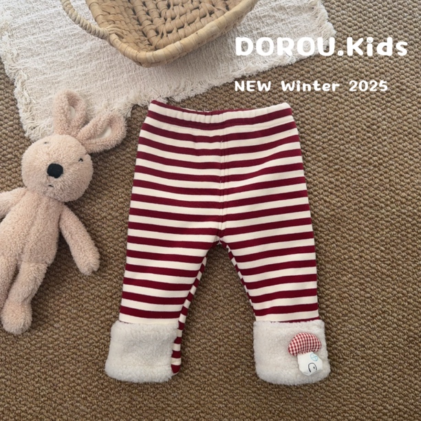 三个院·2025冬款年服 SGY9106 条纹拼色打底裤