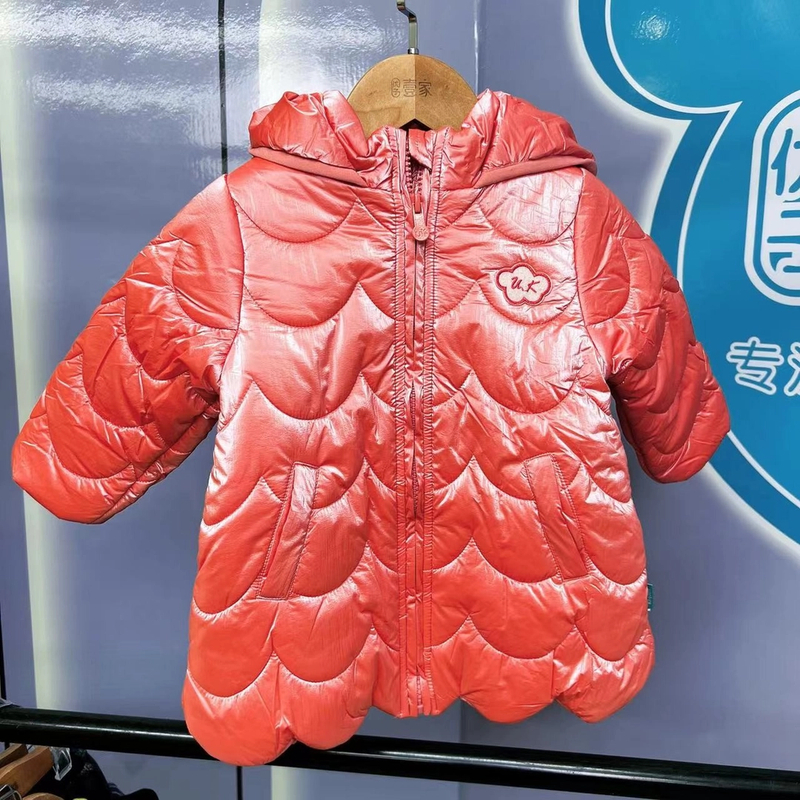 【优儿宝贝】 山雪之恋 梭织连帽长款加厚棉服 7142604