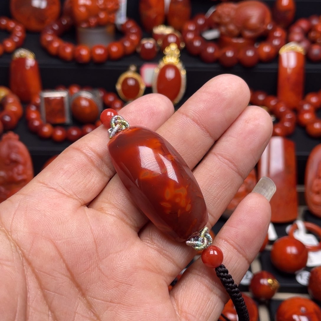 南红玛瑙珠宝奇石未镶嵌手牌