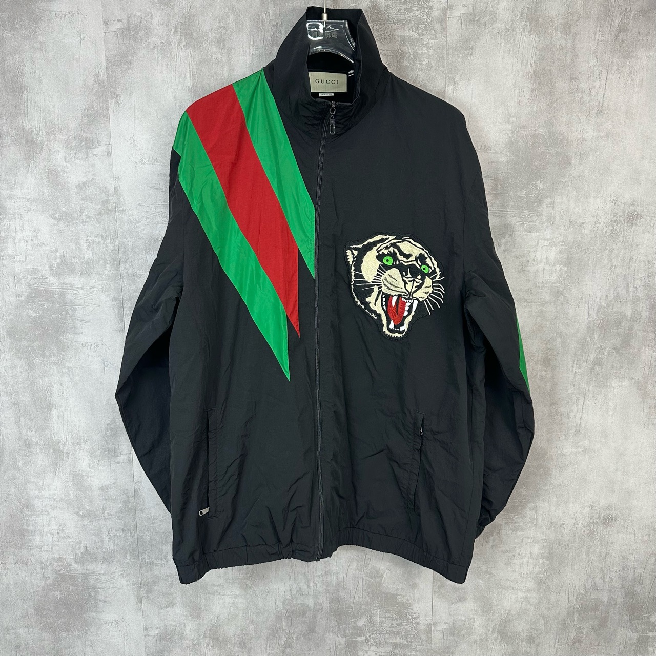 95新 GUCCI/古驰 Gucci/古驰 夹克外套 刺绣虎头 xxl码 