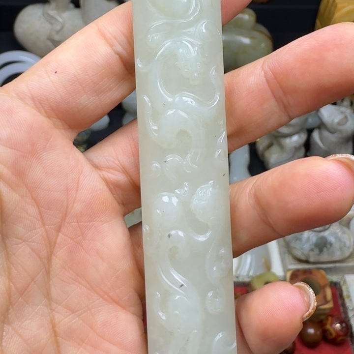 和田玉未镶嵌挂件采**篱