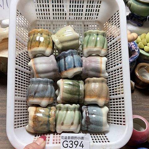 紫砂花盆394微瑕品口径3厘米左右的