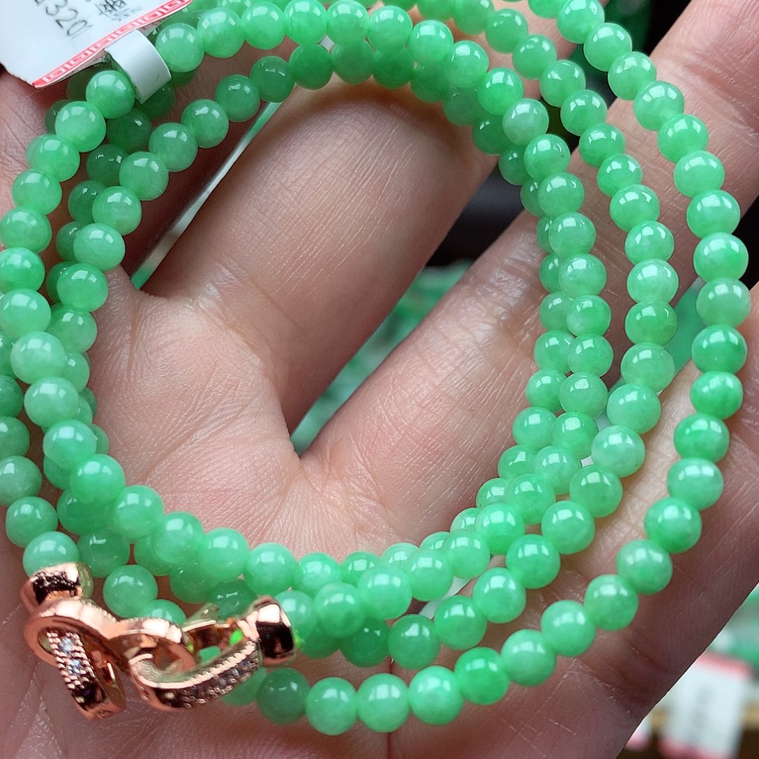 翡翠未镶嵌毛衣链