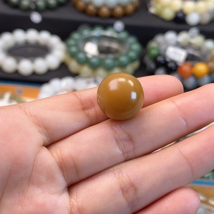 未镶嵌和田玉手链卡16糖单珠w