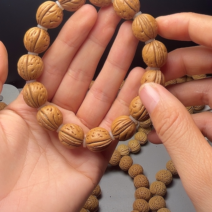 焱***燚桃核吊坠桃核手串