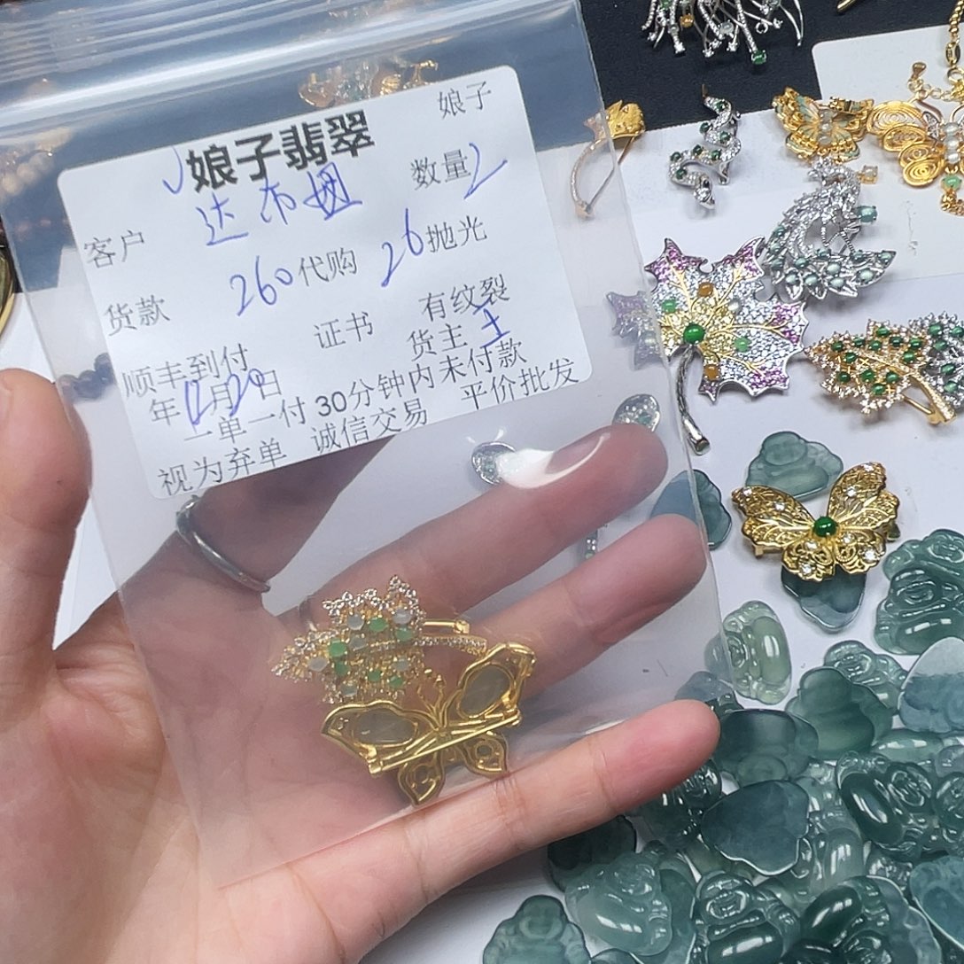 达***妞翡翠未镶嵌颈饰翡翠