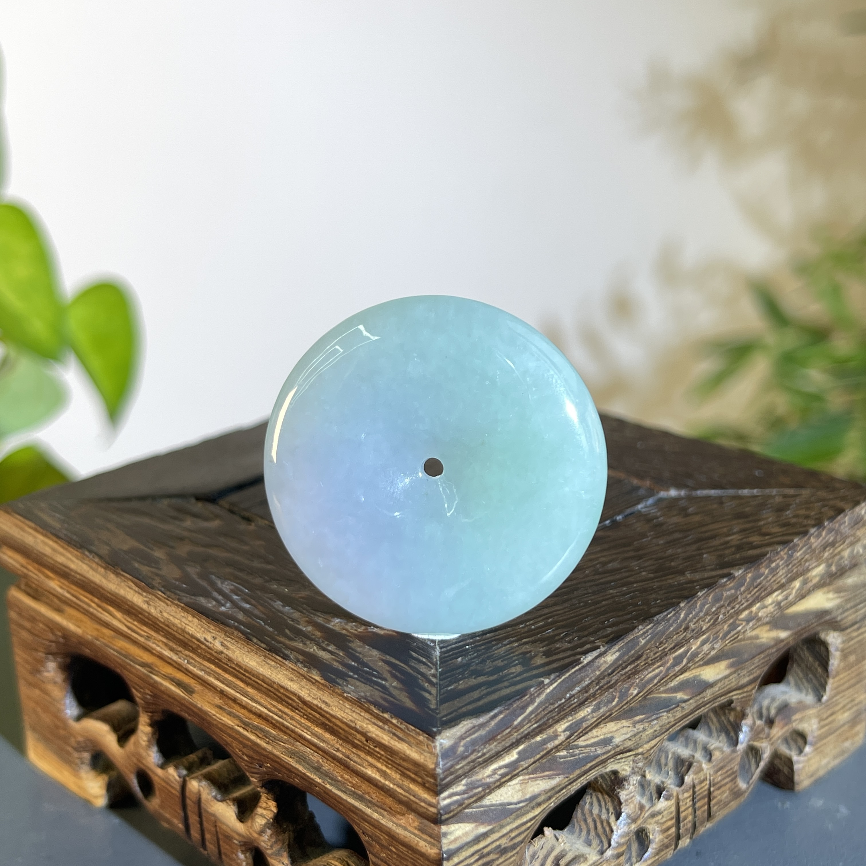 JXA23-111 天然翡翠缅甸A货 平安扣