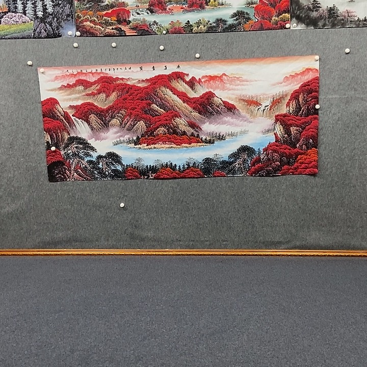 国画小八尺鸿运当头一副