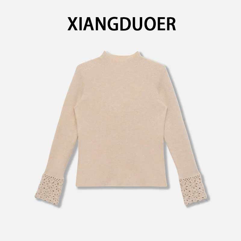 香朵儿【温婉情书】时尚毛衫气质定制流光风羊毛混纺针织衫毛衣女