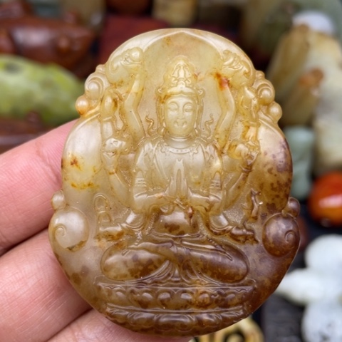 蛇纹石玉未镶嵌颈饰12