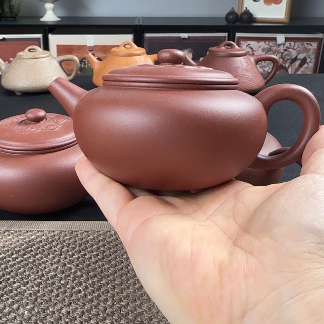 紫砂茶壶微瑕祥云
