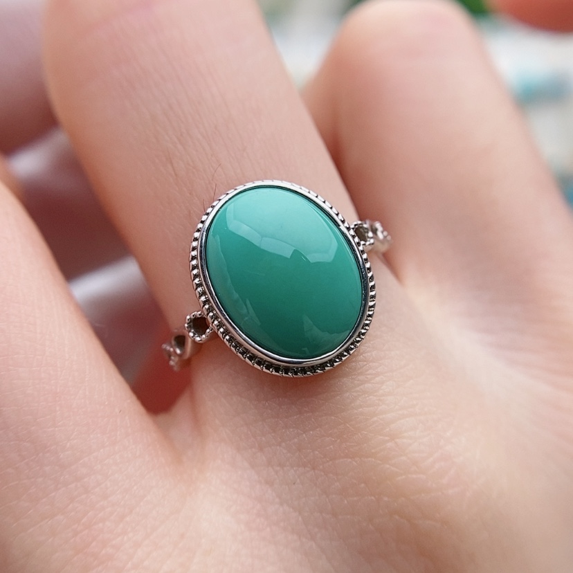 【闪购商品】绿松石原矿绿松石银S925镶嵌