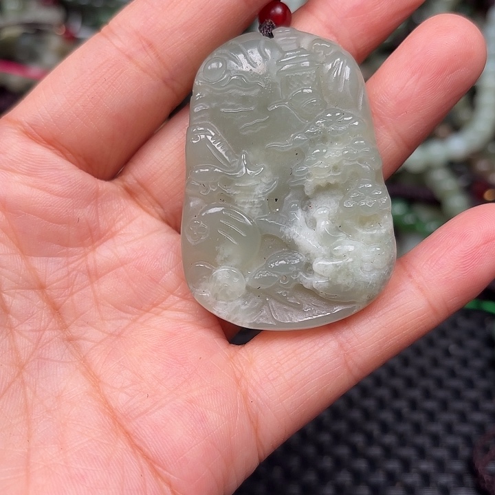 和田玉未镶嵌颈饰