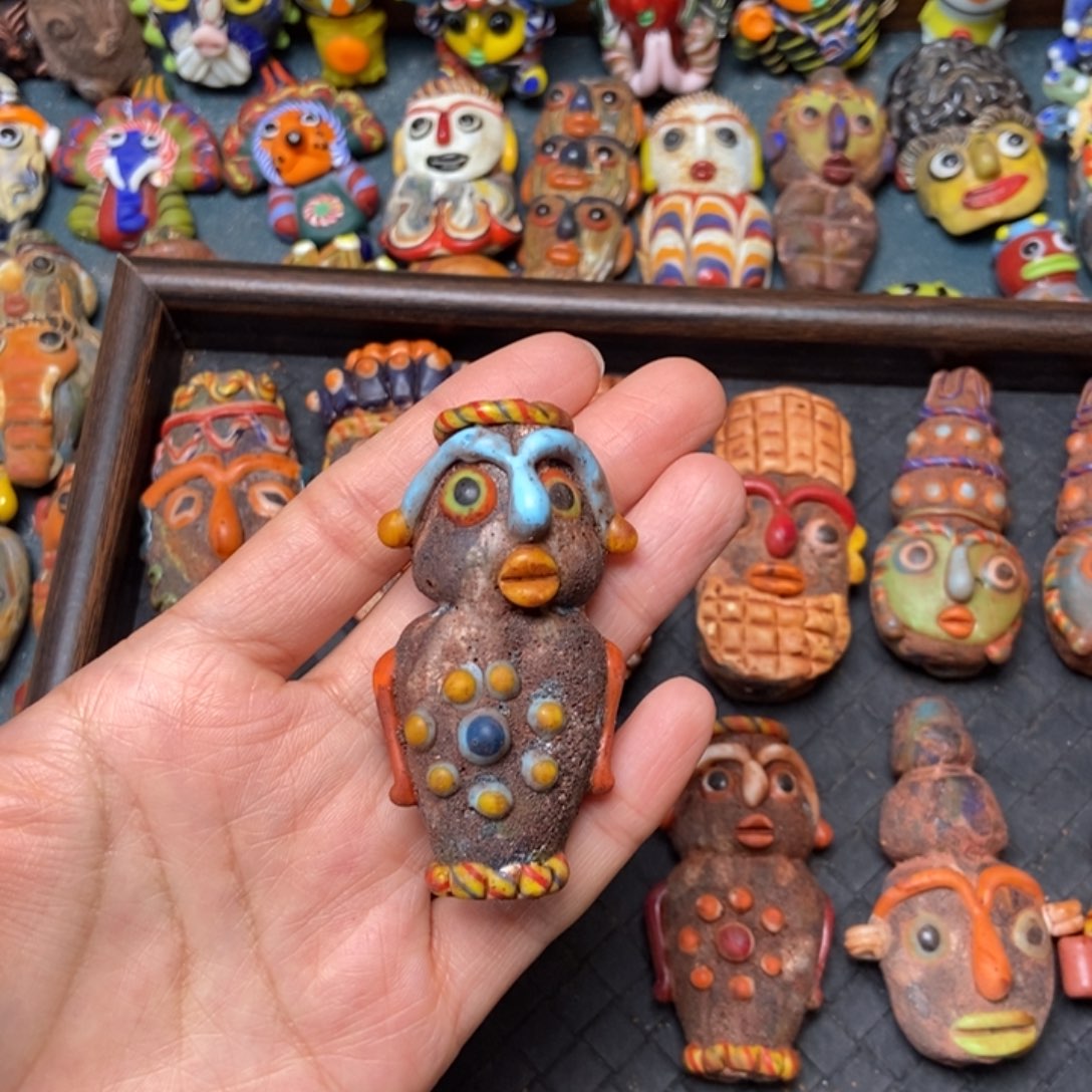 琉璃颈饰新款小企鹅