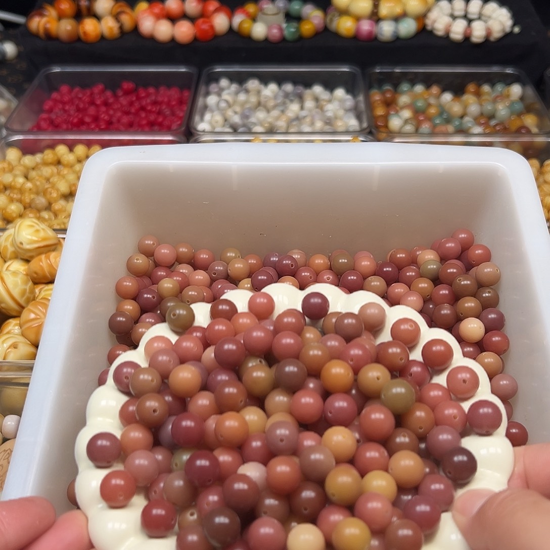 菩提根/象牙果手串500颗人鱼姬圆珠12尺寸