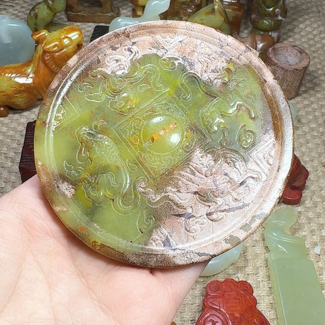 白玉菩提吊坠挂件