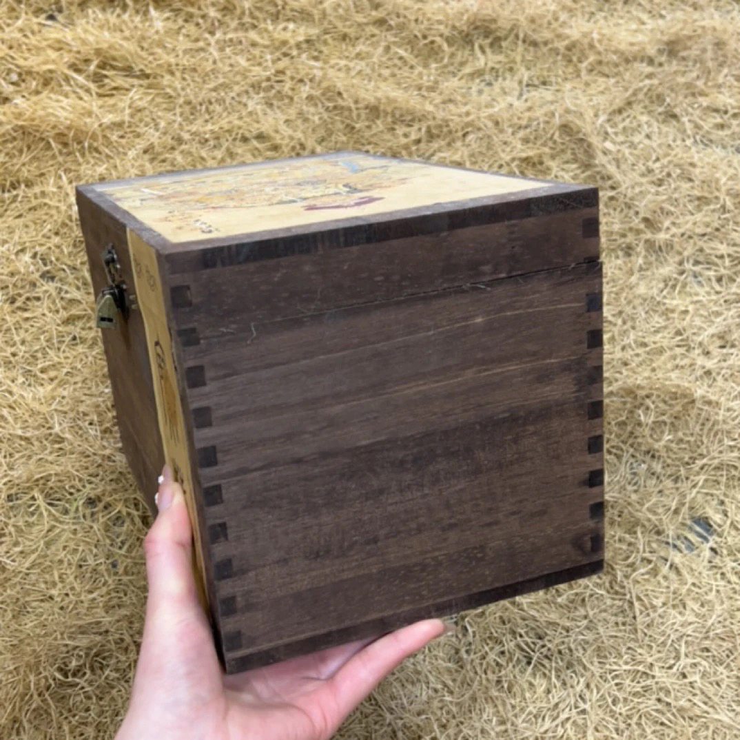 【闪购商品】先拍后开 老头木箱摆件复古工艺风