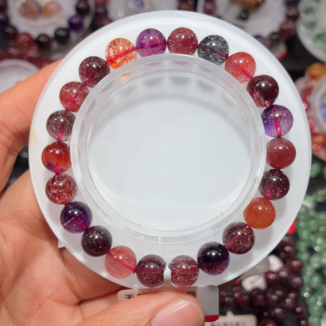 手链水晶未镶嵌稀有色超七8.5