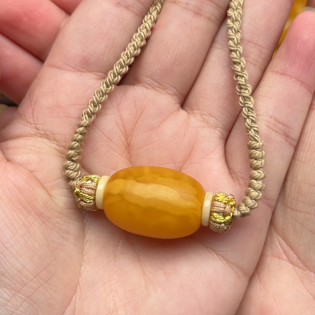 蜜蜡裸石未镶嵌小*老蜡16.3/22.8