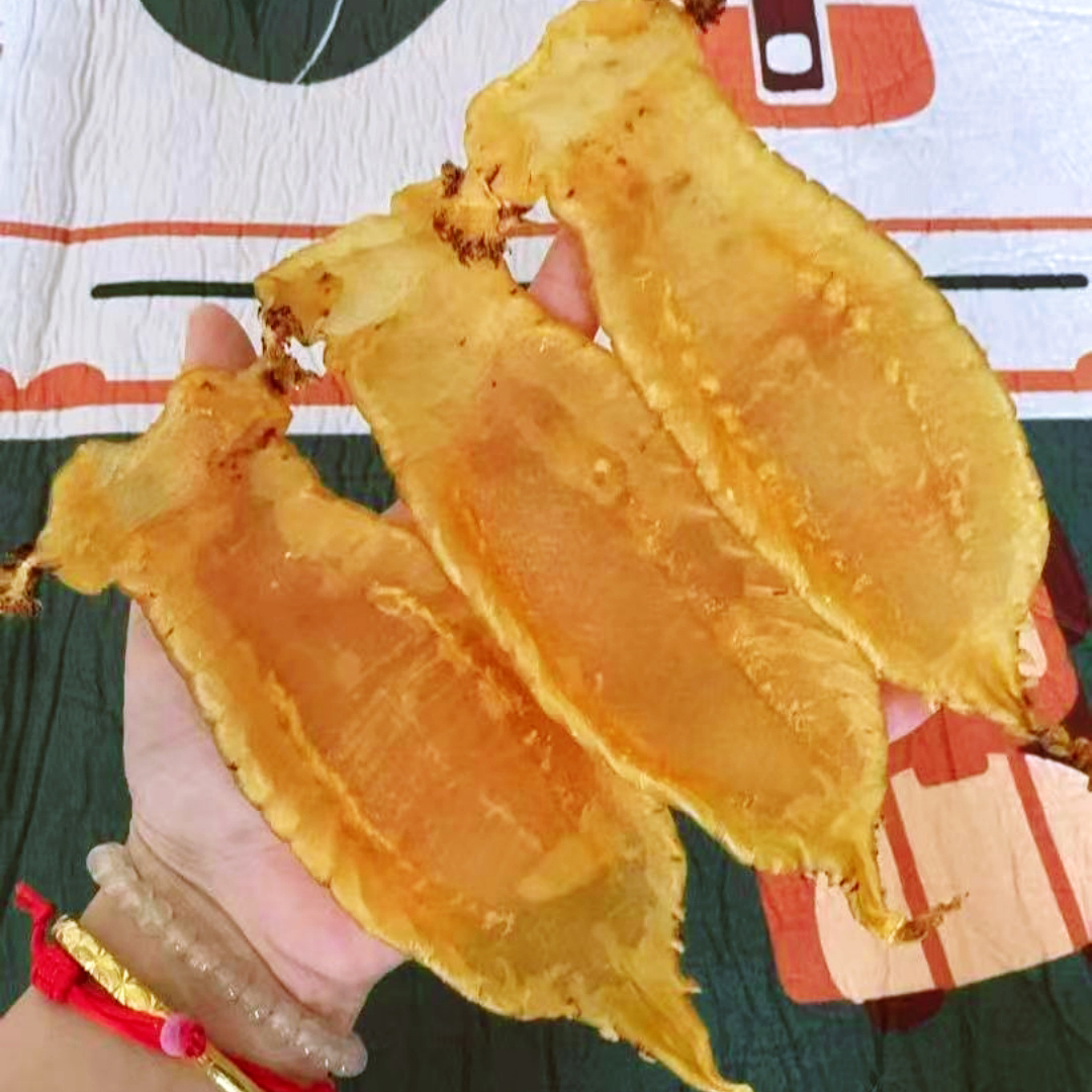 南澳米铌鱼胶（自晒赤嘴白花鱼胶称重）