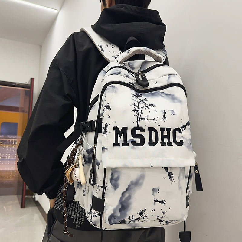 书包女大容量初中生高中生大学生减负背包男休闲轻便学院风双肩包