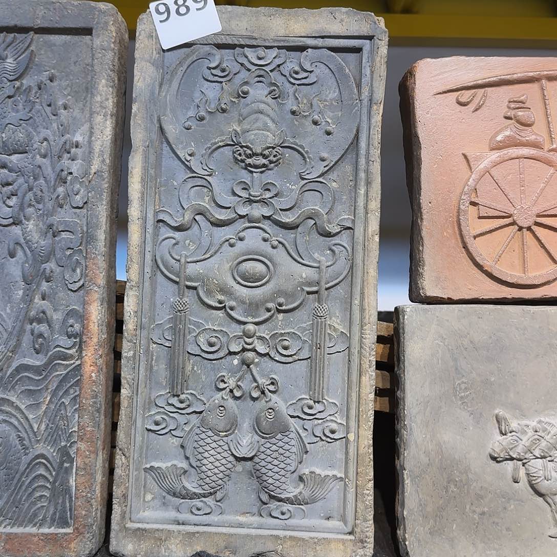 老砖后刻干泡茶台