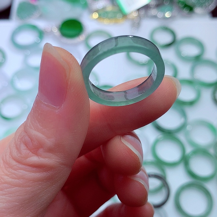 翡翠未镶嵌戒指天然翡翠