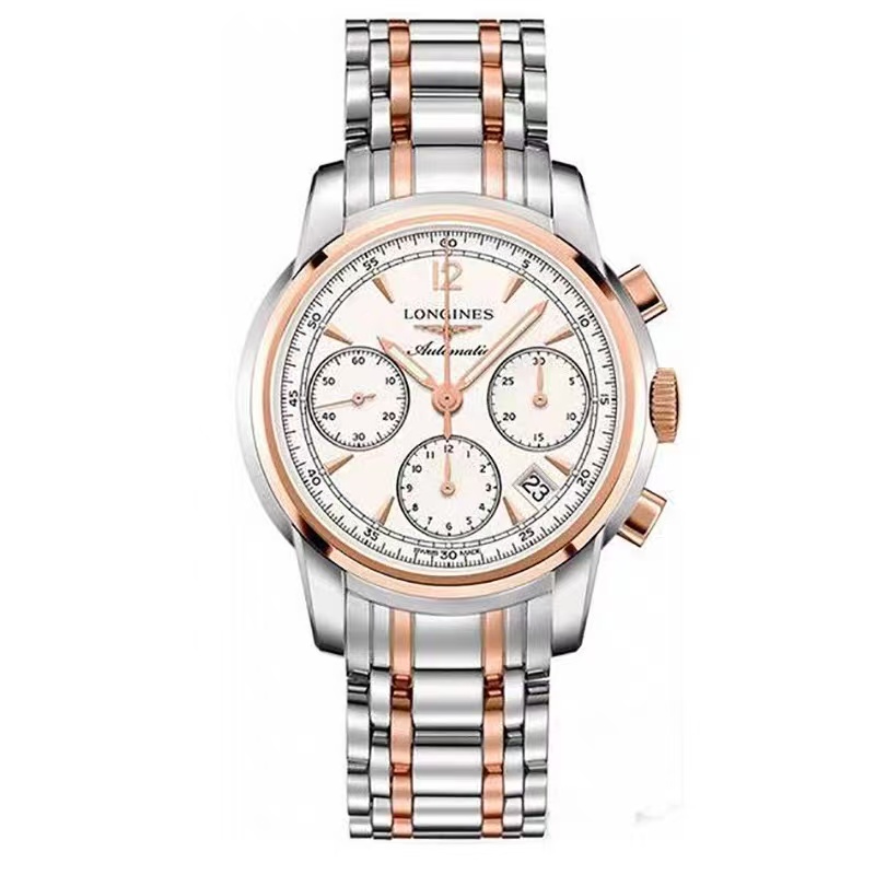 99新 Longines/浪琴 L2.784.5.72.7/间金白钢索伊米亚/表径43