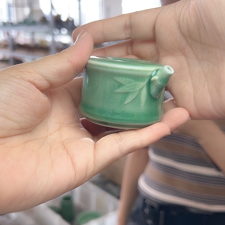 龙泉云间青瓷小米茶器