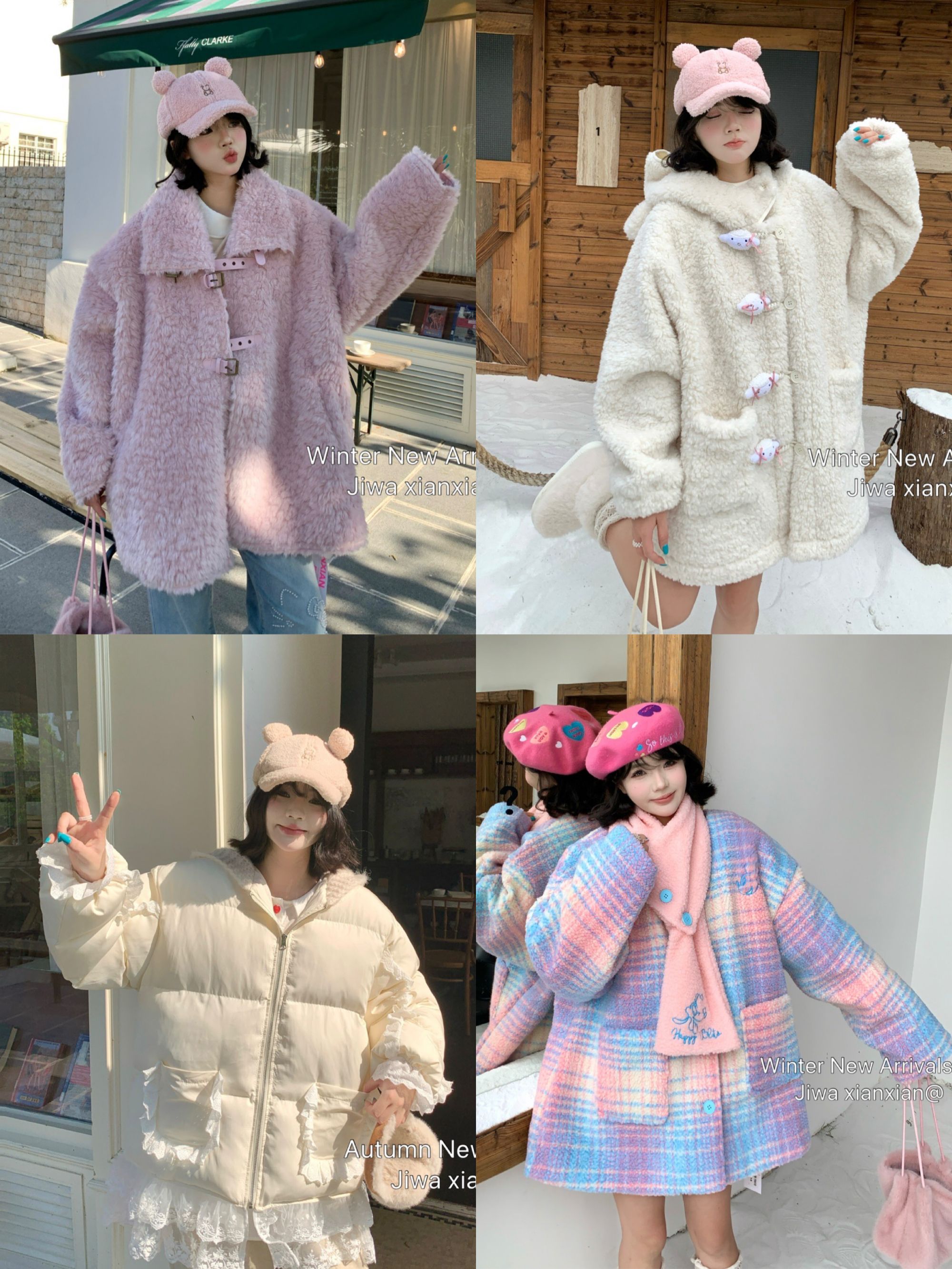 吉娃仙仙-微胖大码宽松大版型甜美少女休闲百搭韩版ins上衣外套女