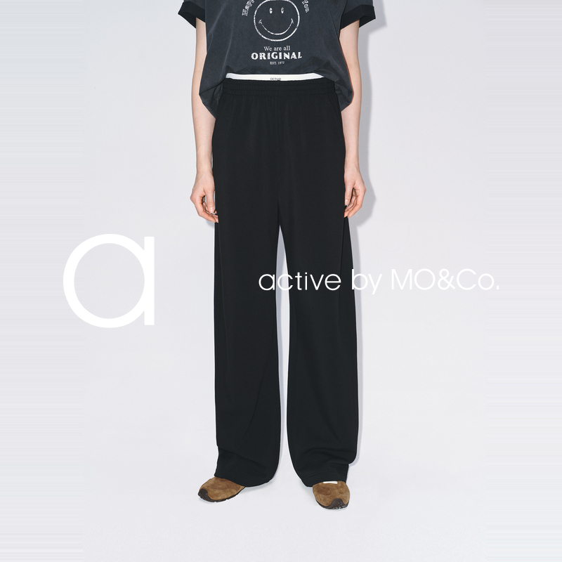 【active系列】MOCO卫裤2025冬新品底抓绒厚实弯刀裤MBE4PAT006