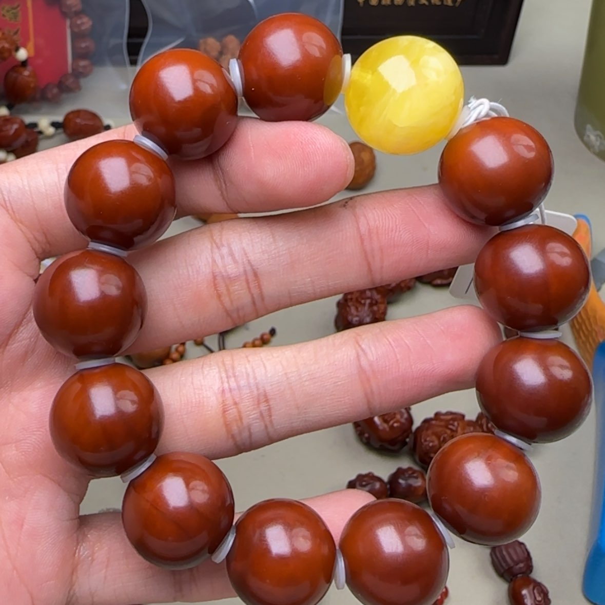 【闪购商品】手串/手链橄榄核橄榄核雕纯手工光珠