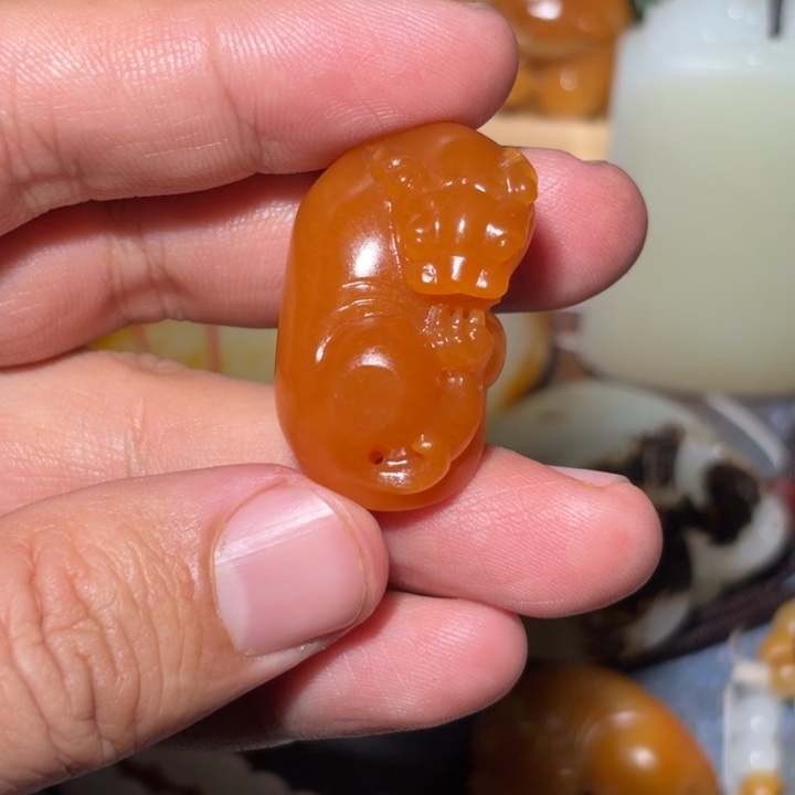 和田玉颈饰未镶嵌知****6