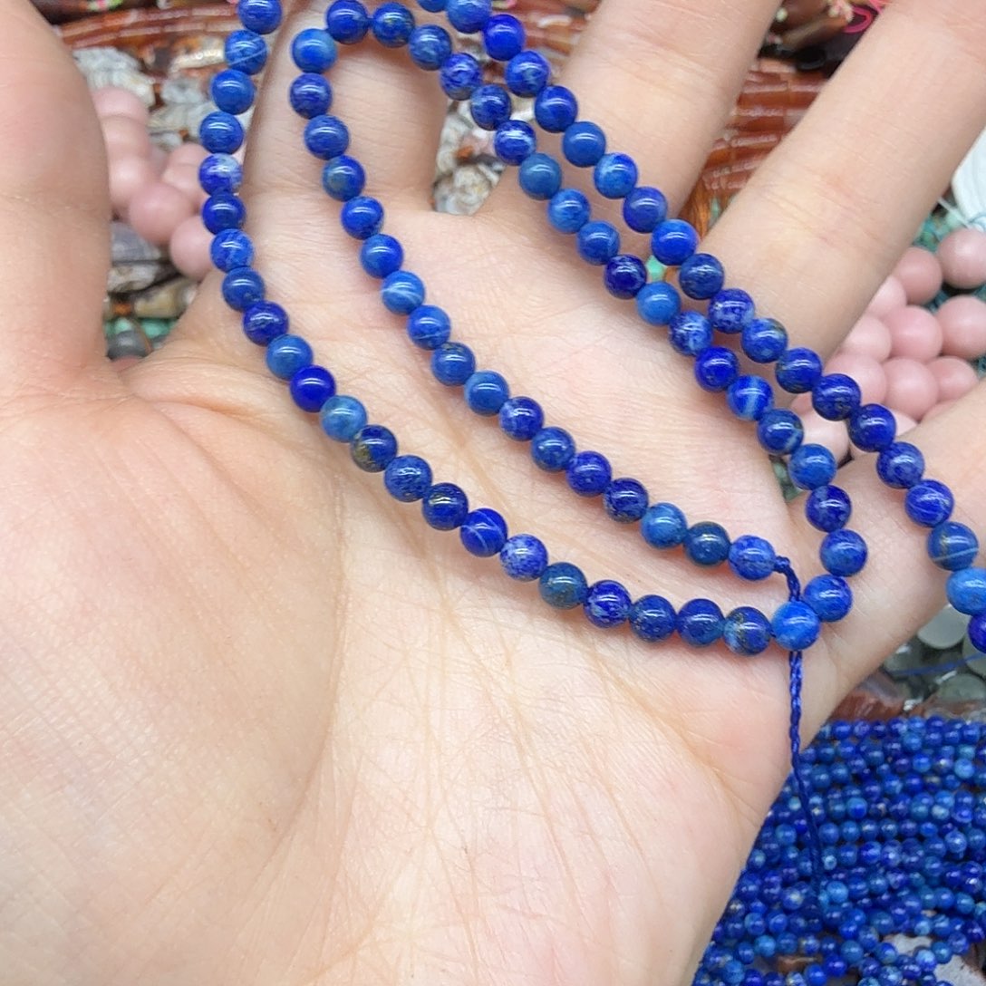 未镶嵌水晶珠宝半成品4m天然青金一条