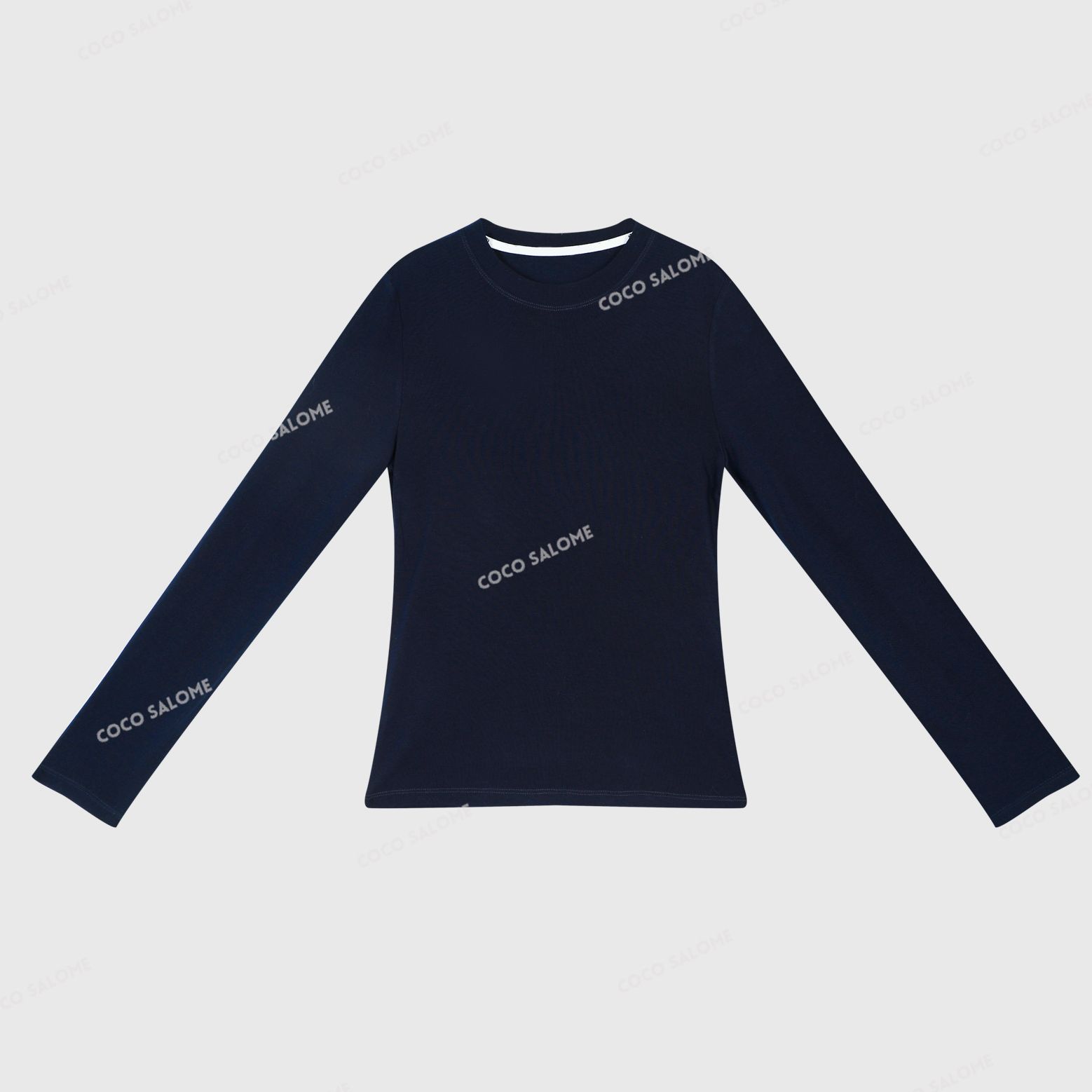 安安推荐【蓝天使】天丝亚麻莫代尔棉打底长袖BL-CXS51125033W