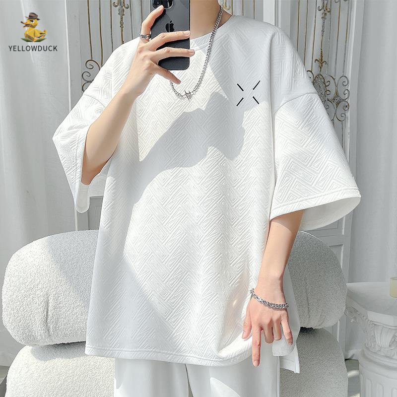 肌理感马吉拉刺绣短袖t恤男夏季美式潮牌重磅上衣服休闲半袖体恤