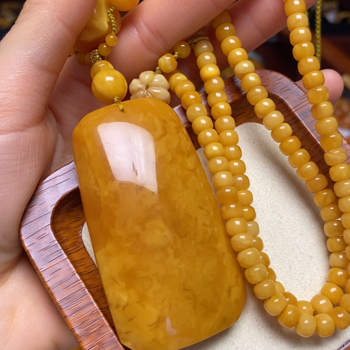 【闪购商品】蜜蜡颈饰未镶嵌项链