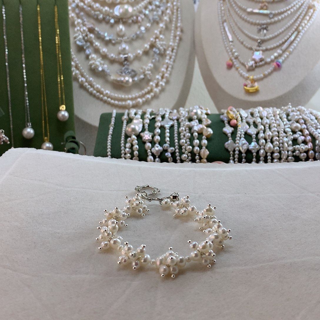 手绳淡水珍珠合金